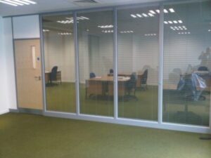 Fire Rated Glass Partition Installation in London by GDL Interiors