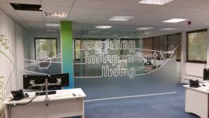 Colne Housing Colchester - Office Relocation Services & Glass Manifestation on Glass Partitions